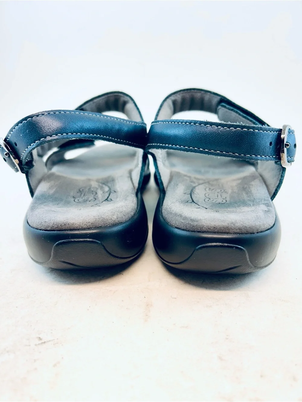 SAS Navy Blue Nudu Adjustable Heel Strap Sandals size 6 M - Picture 8 of 11